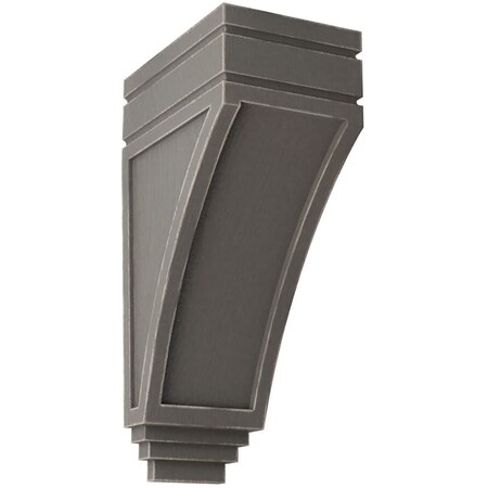 Ekena Millwork 5"W x 7 3/4"D x 14"H Large San Juan Wood Vintage Decor Corbel, Reclaimed Grey CORWD05X07X14SJGY